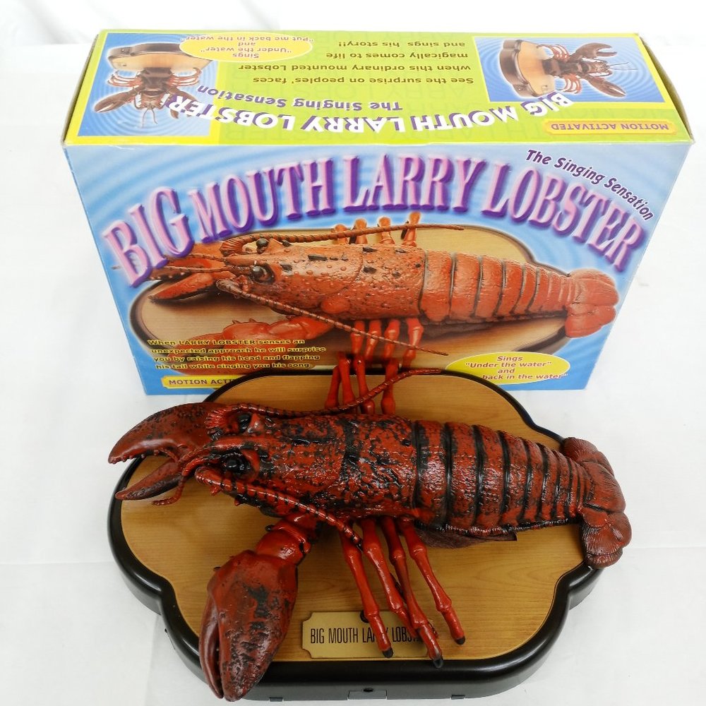 Big Mouth Larry Lobster Singing Under the Water Put me back in the water NEW